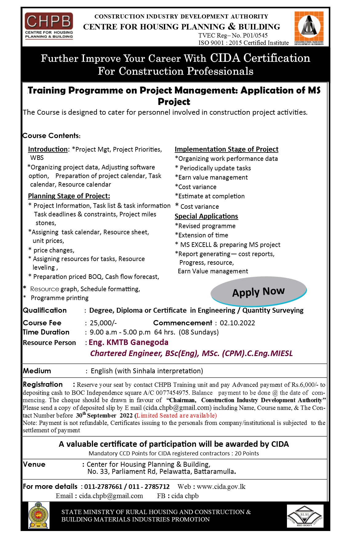 ccd-program-construction-industry-development-authority